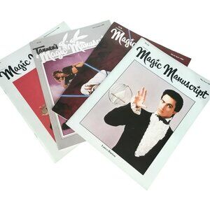 Magic Manuscript Magazine Lot 4 Blackstone Ammar Burton Pendragon 1980s Magician